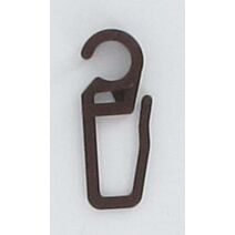 Lot de 10 agrafes plastique ⌀ 28 - marron