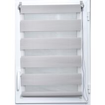 Store enrouleur Jour/Nuit 45x90cm gris clair