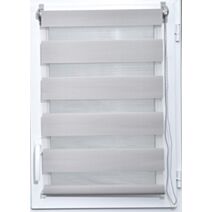 Store enrouleur Jour/Nuit 60x90cm gris clair - LUANCE