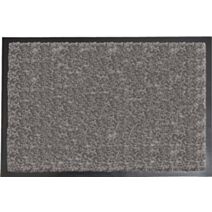 Tapis Baptiste polyamide/PVC taupe - 80 x 60 