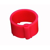 25 Bagues à clips Ø8mm Rouge - CHICK’A