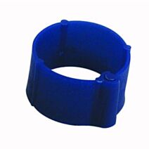 25 Bagues à clips Ø12mm Bleue - CHICK’A