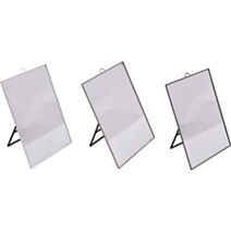 Miroir 30 x 22 cm coloris assortis blanc/taupe/gris - TENDANCE