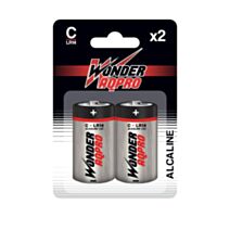 2 piles Alcalines C / LR14 1,5V Wonder