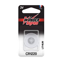 Pile Bouton Lithium CR1220 3V Wonder