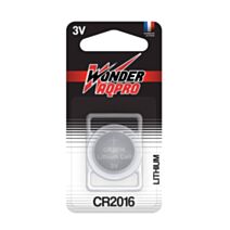 Pile Bouton Lithium CR2016 3V Wonder