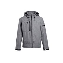Veste flores grise chinée 3xl