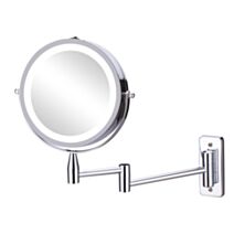 Miroir grossissant x3 à LEDs Ø15cm à fixer