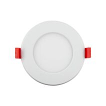 Plafonnier Rond Encastré Ultraplat 400lm ∅12cm IP44 Blanc - XANLITE