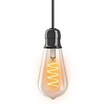 Ampoule LED filament ST64 E27 6,4x14,1cm verre transparent blanc chaud 300lm - XANLITE