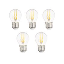 5 Ampoules Vintage P45 guirlande extérieure E27 35W Blanc chaud - XANLITE
