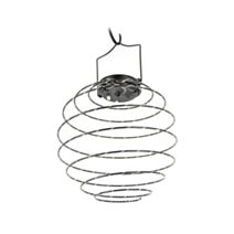 Lanterne solaire spirale led IP44 métal noir 22cm - XANLITE