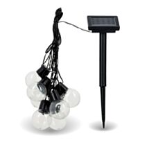 Guirlande solaire Ginguette 8 boules led blanc 5 m IP44 - XANLITE