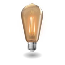 2+1 ampoules filament led ST64 ambrée E27 400Lm 4W 1800K - XANLITE