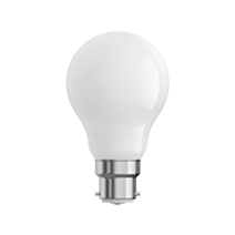 Ampoule filament LED A60 verre opaques culot B22 14,5x6,5x6,5cm blanc - XANLITE