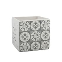 Gobelet salle de bain Evora Céramique Blanc/Gris - MSV