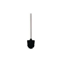 Balai brosse WC manche en inox brosse noire MSV