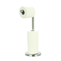 Porte Rouleau papier Wc sur pied Inox