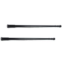 Barre de douche noire en aluminium 140-160cm - MSV