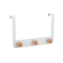 Crochet blanc/bois naya 3têtes