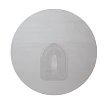 Crochet rond 8cm argenté