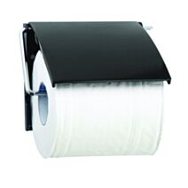 Porte Rouleau Papier Wc Mural PS & Acier Noir
