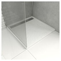 Receveur pedra extra plat à poser caniveau 80x80
