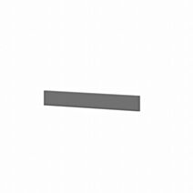 Bandeau pour four Liath MDF PVC gris 11x59,7x1,8cm