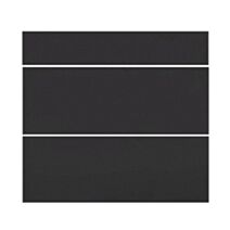 Façade 3 tiroirs de cuisine Basalt 71x79,7x1,8cm noir mat