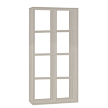 Étagère modulaire épicéa 8 cubes 69,5x29,5x134,5cm effet chêne