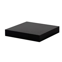 Etagère 23x23,5cm ép.38mm noir brillant - DECO SYSTEM 