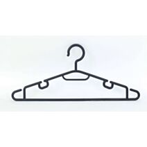 Set de 5 cintres plastique noir - DECO SYSTEM
