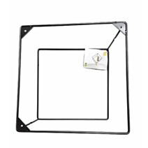Equerre design Square 40 x 40 cm métal noir - DECO SYSTEM