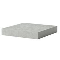 Tablette DS4 MDF 38 mm 23 x 23,5 cm béton - DECO SYSTEM