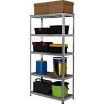 Etagère 5 tablettes métal bois 180 x 90 x 40 cm charge lourde - DECO SYSTEM