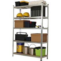 Etagère 5 tablettes métal bois 180 x 120 x 40 cm charge lourde - DECO SYSTEM