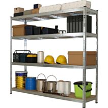 Etagère 4 tablettes métal bois 180 x 180 x 40 cm charge lourde - DECO SYSTEM