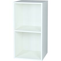 Étagère modulaire Cubbox 2 cases 12mm 61,3x31,5x29,5cm blanc - DECO SYSTEM