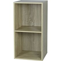 Étagère modulaire Cubbox 2 cases 12mm 61,3x31,5x29,5cm chêne - DECO SYSTEM