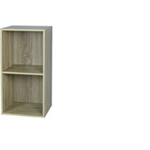 Étagère modulaire Cubbox 2 cases 12mm 61,3x31,5x29,5cm chêne - DECO SYSTEM