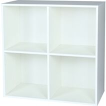 Étagère modulaire Cubbox 4 cases 12mm 61,5x61,5x29,5cm blanc - DECO SYSTEM