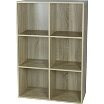 Étagère modulaire Cubbox 6 cases 12mm 91,5x61,5x29,5cm chêne - DECO SYSTEM