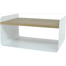 Etagère murale Aperto en U chêne miel blanc