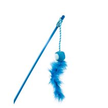 Canne à pêche appât balle boa plume 56 cm bleu - ZAMIBO