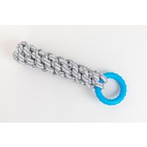 Jouet chien corde 29 cm avec anneau bleu - ZAMIBO