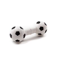 Os ballon de foot vinyle 16 x 6 cm noir blanc - ZAMIBO
