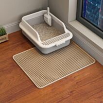 Tapis hygiénique pour sortie litière 41x32cm beige