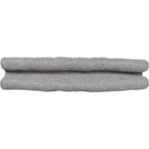 Boudin de porte double bourrelet Jungle 80 cm effet lin gris - LUANCE
