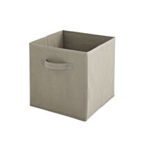 Panier rangement intissé 27x27x27cm Taupe
