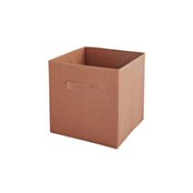 Panier rangement intissé 27x27x27cm Terracotta